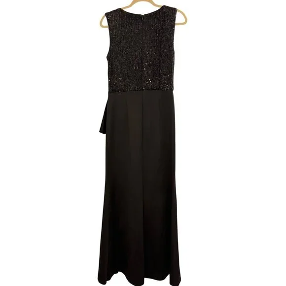 Jessica Howard Womens Black Sequin Gown Size 10 women dress - Picture 2 of 12